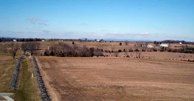 View of Bloody Lane from Observation Tower. Click for full size. View of Bloody Lane from Observation Tower image. Click for full size.