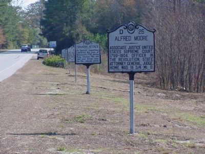 Alfred Moore Marker, Third of Seven in a Row image. Click for full size.