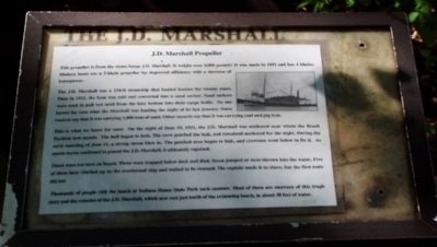 The J.D. Marshall Marker. Click for full size. The J.D. Marshall Marker image. Click for full size.