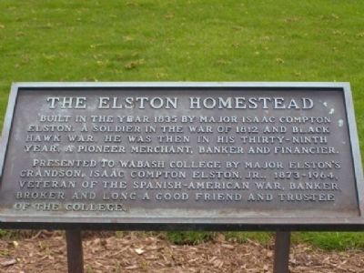 The Elston Homestead Marker image. Click for full size.