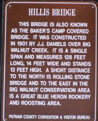 Hillis Bridge Marker image. Click for full size.