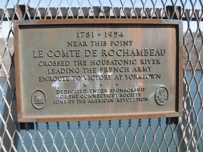 Where Rochambeau Crossed the Housatonic River Marker image. Click for full size.