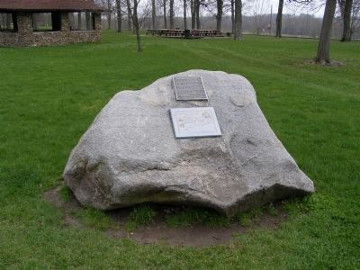 Potawatomi "trail of Death' Route Marker. Click for full size. Potawatomi "trail of Death' Route Marker image. Click for full size.