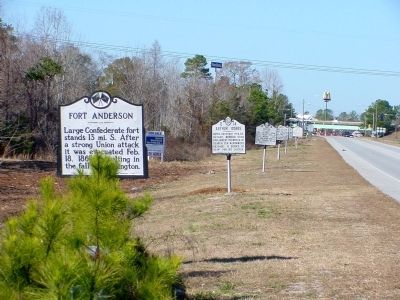 Fort Anderson Marker, Seventh of Seven Markers in a Row image. Click for full size.