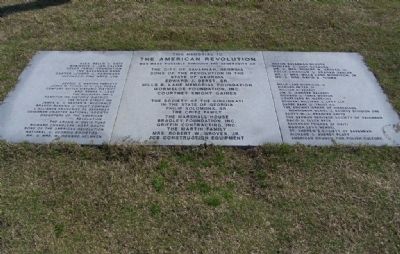 "This Memorial to The American Revolution ". Click for full size. "This Memorial to The American Revolution " image. Click for full size.