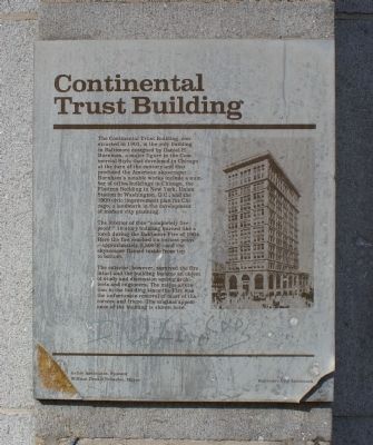 Continental Trust Building Marker image. Click for full size.