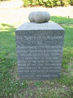 35th Massachusetts Volunteer Infantry Monument image. Click for full size.
