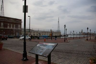 Fells Point and the marker. Click for full size. Fells Point and the marker image. Click for full size.