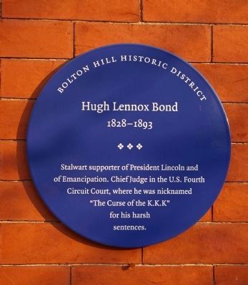 Hugh Lennox Bond Marker image. Click for full size.
