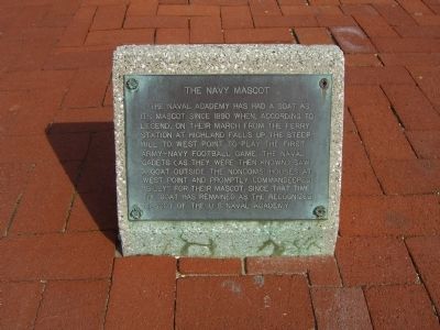 The Navy Mascot Marker. Click for full size. The Navy Mascot Marker image. Click for full size.