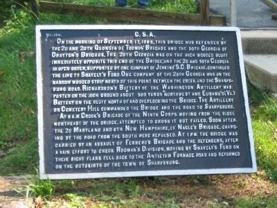 Defense of the Lower Bridge Tablet. Click for full size. Defense of the Lower Bridge Tablet image. Click for full size.