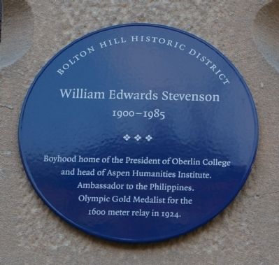 William Edwards Stevenson Marker. Click for full size. William Edwards Stevenson Marker image. Click for full size.