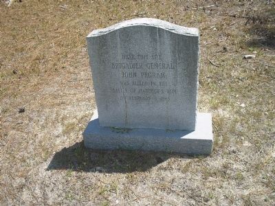 Gen. John Pegram Death Site. Click for full size. Gen. John Pegram Death Site image. Click for full size.