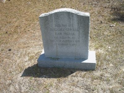 Gen. John Pegram Death Site image. Click for full size.