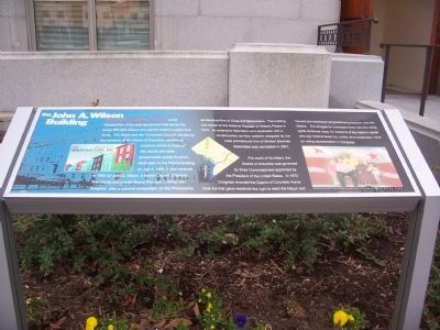 The John A. Wilson Building Marker. Click for full size. The John A. Wilson Building Marker image. Click for full size.