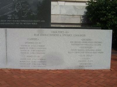 Monument to the Battle of Midway Marker </b><i>[Front, lower right] image. Click for full size.