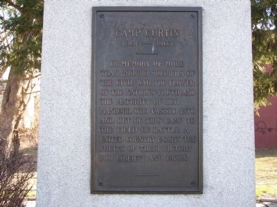 Camp Curtin 1861 - 1865 Marker image. Click for full size.