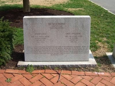 Monument to the Battle of Midway Marker. Click for full size. Monument to the Battle of Midway Marker image. Click for full size.