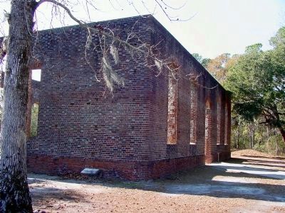 Marker at the St. Philip Church Ruins image. Click for full size.