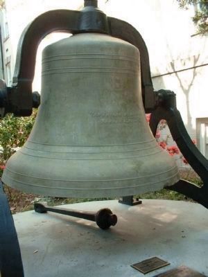 Independent Presbyterian Church 1891 Steeple Bell. Click for full size. Independent Presbyterian Church 1891 Steeple Bell image. Click for full size.