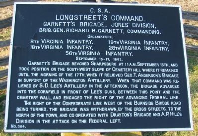 Garnett's Brigade Tablet. Click for full size. Garnett's Brigade Tablet image. Click for full size.
