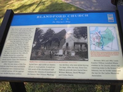 Blandford Church Marker image. Click for full size.