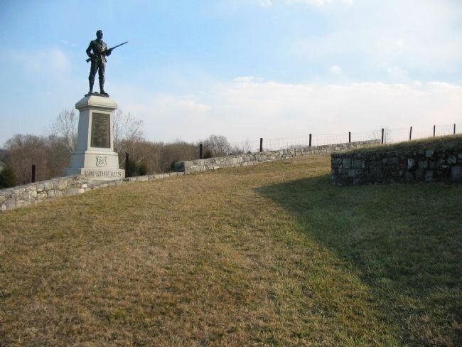 Another View of the 100th Pennsylvania Monument. Click for full size. Another View of the 100th Pennsylvania Monument image. Click for full size.