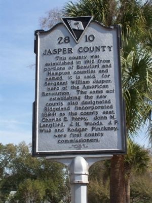 Jasper County Marker image. Click for full size.