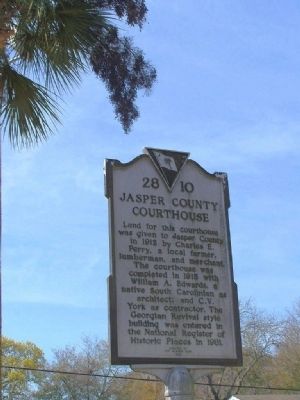 Jasper County Courthouse Marker image. Click for full size.