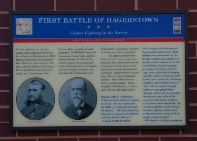 First Battle of Hagerstown Marker image. Click for full size.