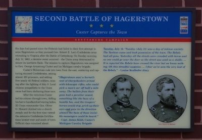 Second Battle of Hagerstown Marker image. Click for full size.