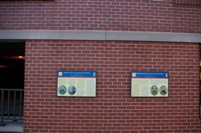 First and Second Battles of Hagerstown Markers. Click for full size. First and Second Battles of Hagerstown Markers image. Click for full size.