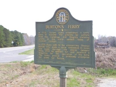 Burton's Ferry Marker. Click for full size. Burton's Ferry Marker image. Click for full size.