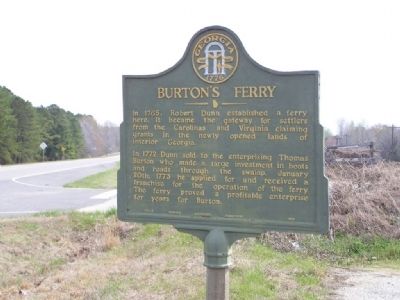 Burton's Ferry Marker image. Click for full size.