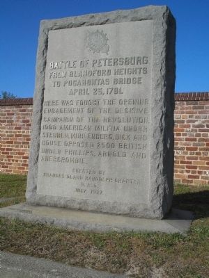 Battle of Petersburg Monument image. Click for full size.