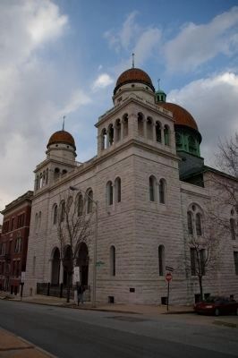 Marker is on the corner of the building image. Click for full size.