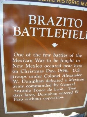Brazito Battlefield Marker. Click for full size. Brazito Battlefield Marker image. Click for full size.
