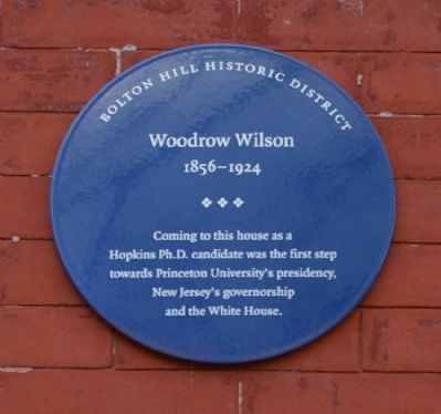 Woodrow Wilson Marker image. Click for full size.