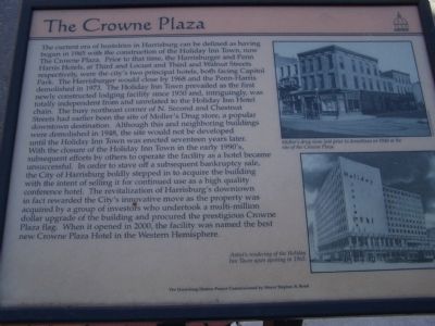 The Crowne Plaza Marker image. Click for full size.