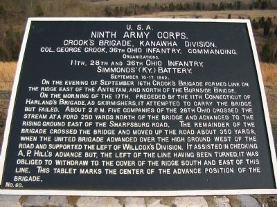 Crook's Brigade Tablet. Click for full size. Crook's Brigade Tablet image. Click for full size.