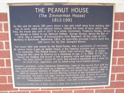 The Peanut House Marker. Click for full size. The Peanut House Marker image. Click for full size.