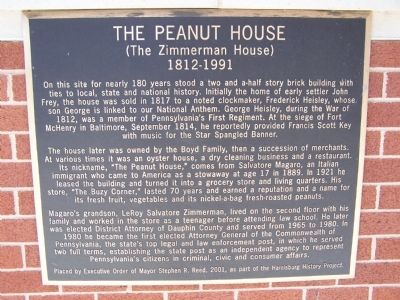 The Peanut House Marker image. Click for full size.