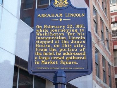 Abraham Lincoln Marker image. Click for full size.