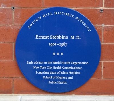 Ernest Stebbins, M.D. Marker image. Click for full size.