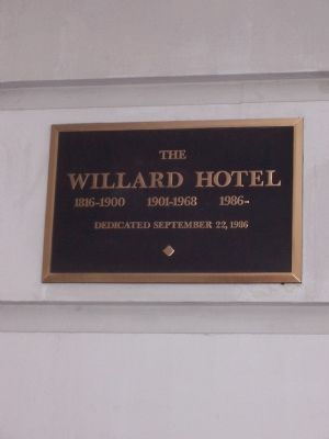 The Willard Hotel. Click for full size. The Willard Hotel image. Click for full size.