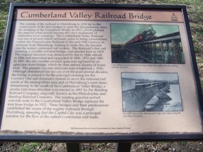 Cumberland Valley Railroad Bridge Marker image. Click for full size.