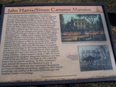 John Harris/Simon Cameron Mansion Marker image. Click for full size.