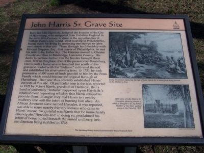 John Harris Sr. Grave Site Marker image. Click for full size.