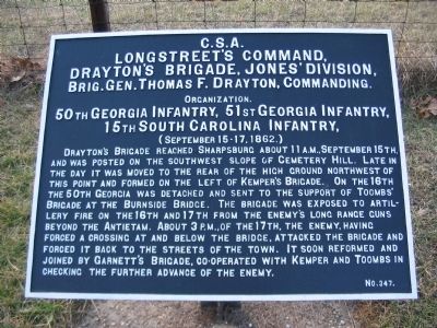 Drayton's Brigade Tablet. Click for full size. Drayton's Brigade Tablet image. Click for full size.
