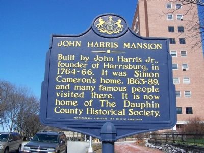 John Harris Mansion Marker. Click for full size. John Harris Mansion Marker image. Click for full size.